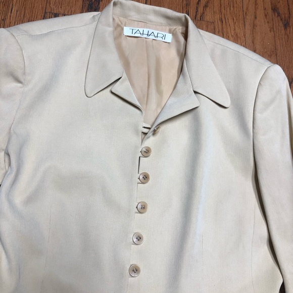 Tahari Cream Women's Two-Piece Skirt Set - Picture 5 of 8